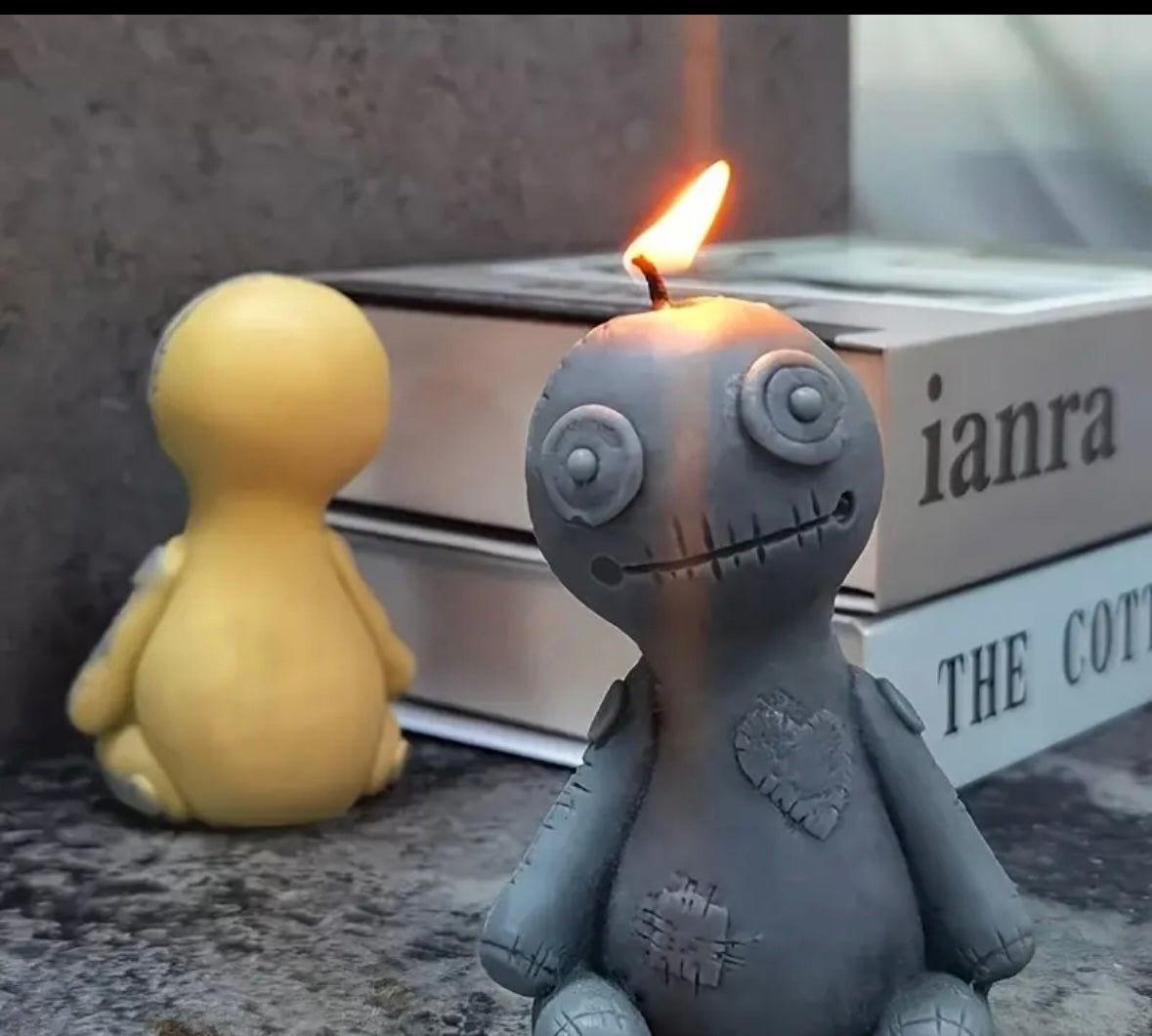 Voodoo doll candle