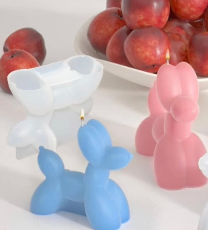 Balloon puppy candle