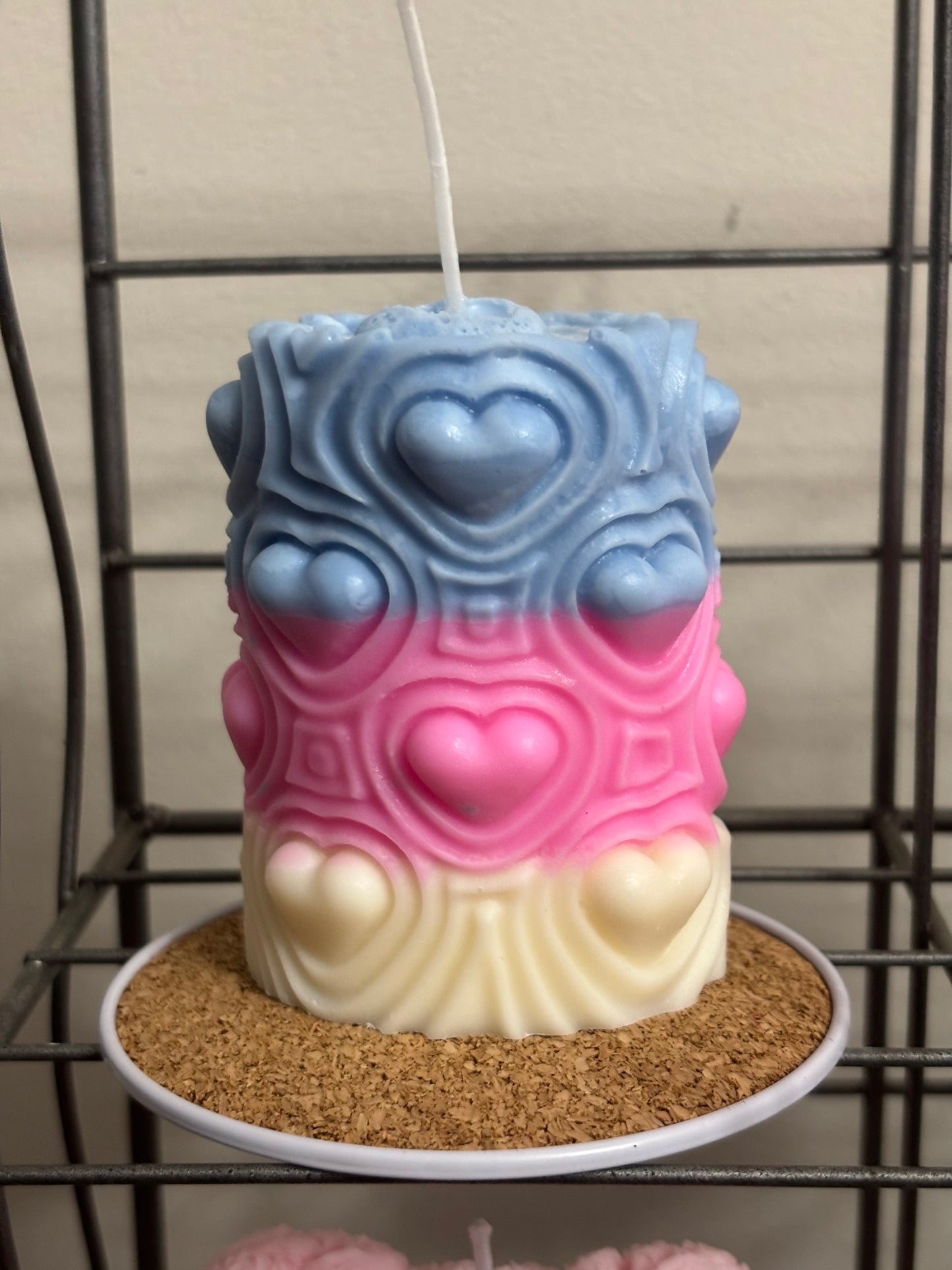 Custom heart candles