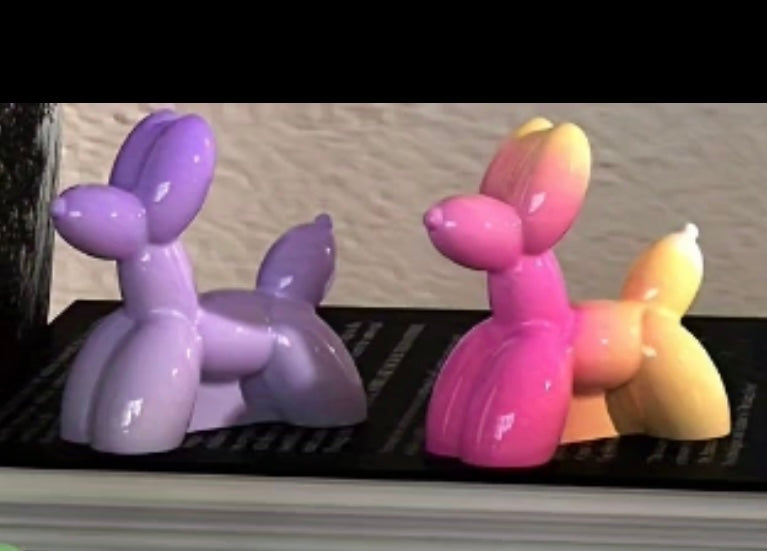 Balloon puppy candle